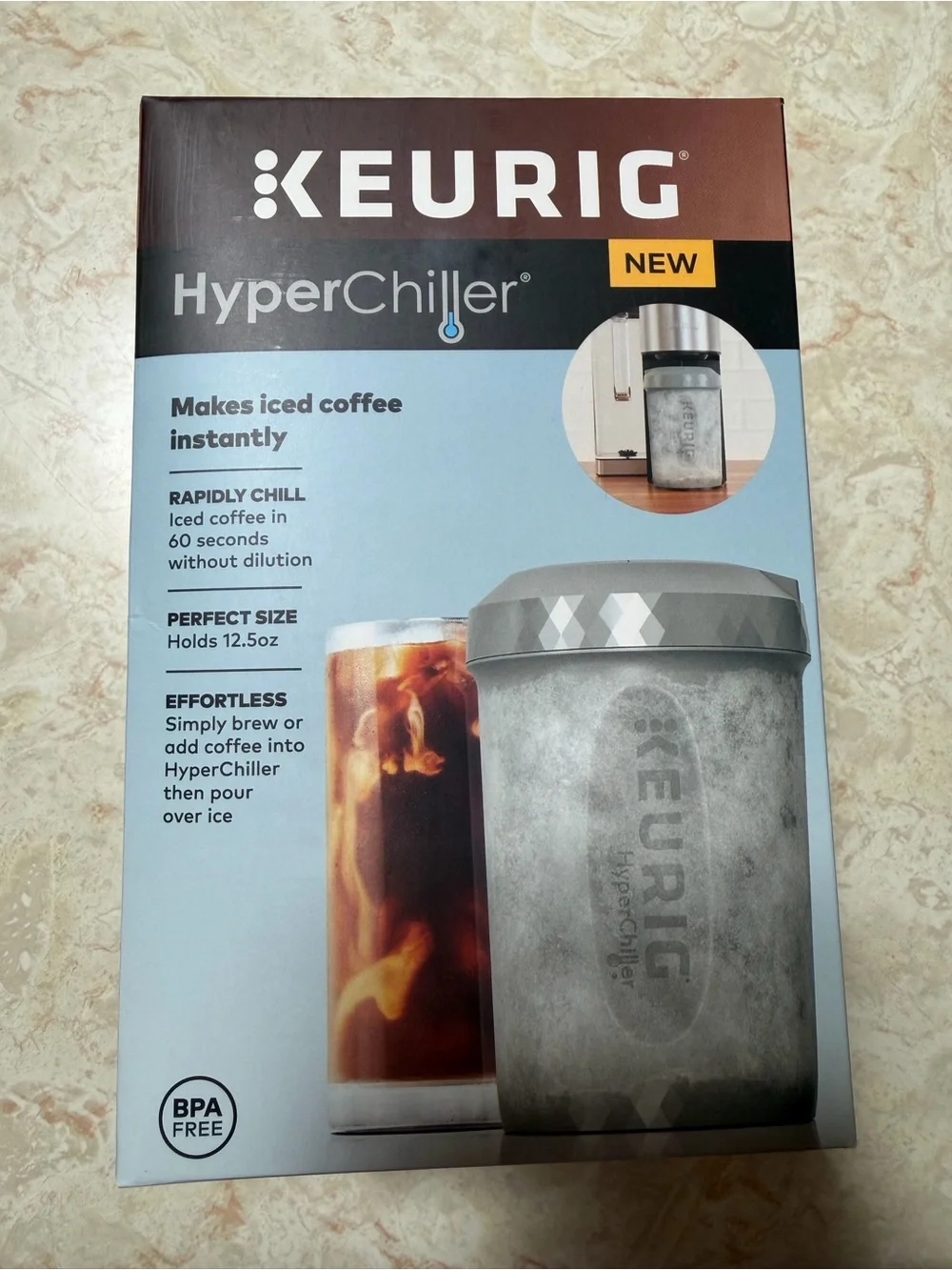 Keurig HyperChiller Steel Gray Iced Coffee Chiller